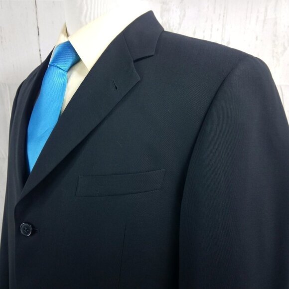 Joseph Abboud Nordstrom 42R Black Suit Blazer - Picture 4 of 10